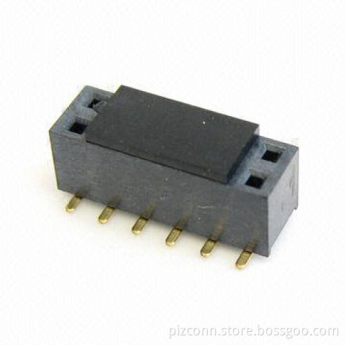 SMT Type Female Header with 2.54mm Pitch and Phosphor Bronze or Brass Pin
